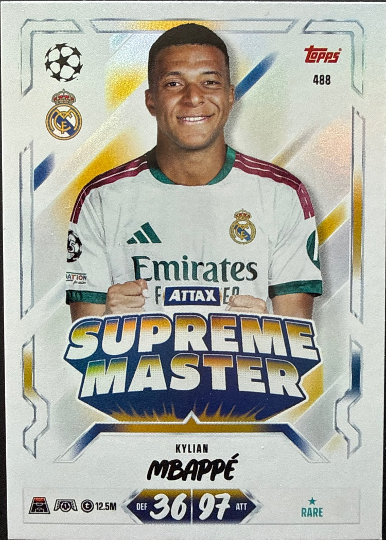 Kylian Mbappé – Topps Match Attax Champions League 2026/27 – #488